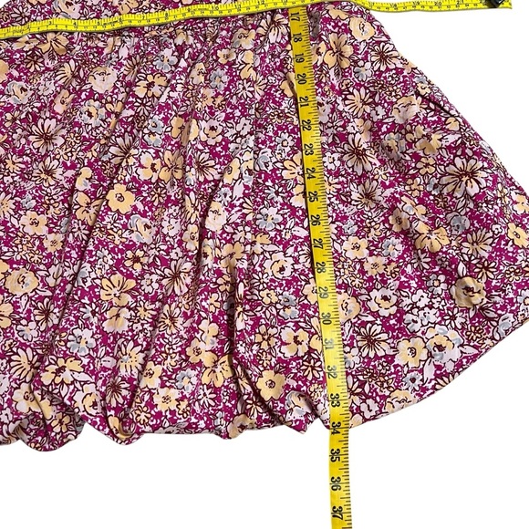 Land of the Free Liberty Fuchsia Floral Corset Mini Tank Dress Size Large Flirty - Picture 9 of 15